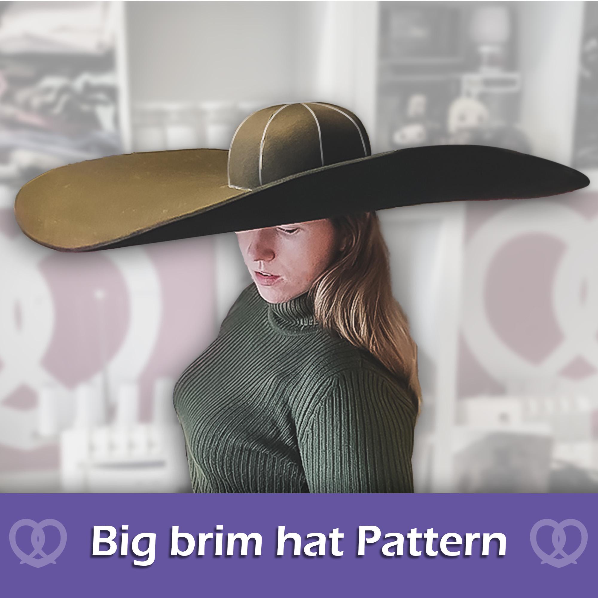 Digital Cosplay EVA Foam Crafting Big Brim Hat Pattern by Pretzl