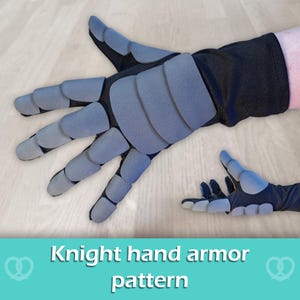 Foam/Worbla Knight hand and finger armor pattern by Pretzl Cosplay - PDF