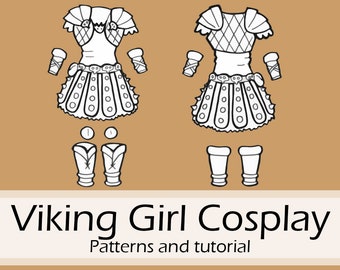 Viking girl cosplay crafting patterns and tutorial by Pretzl Cosplay - PDF