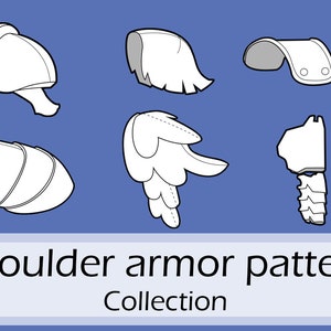 Foam/Worbla shoulder armor pattern collection part two by Pretzl Cosplay - PDF