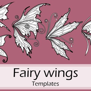 Fairy wings templates collection by Pretzl Cosplay - PDF