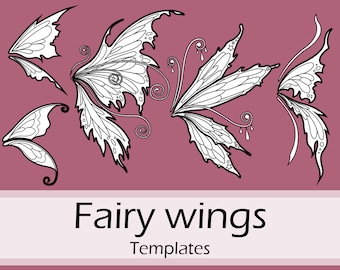 Fairy wings templates collection by Pretzl Cosplay - PDF