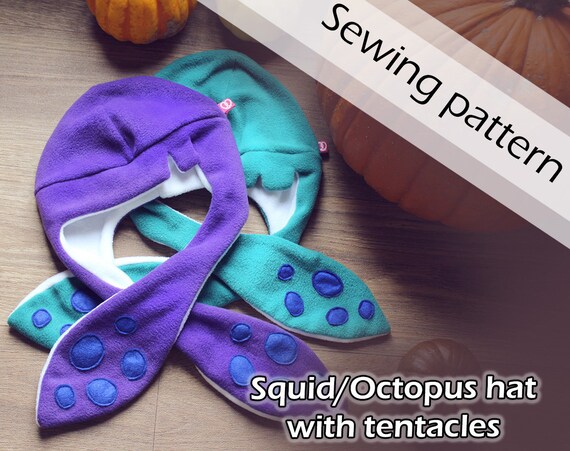 funny Squid/octopus Fleece Hat - Etsy 