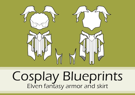 Fantasy armor Lae'zel crafting patterns and tutorial by Pretzl Cosplay - PDF