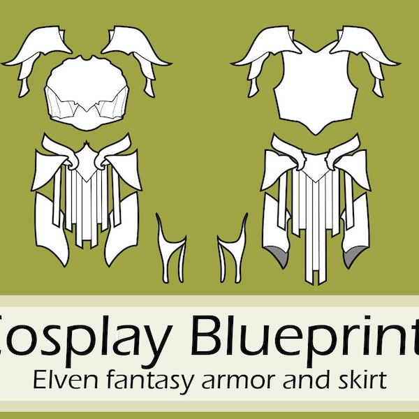 Fantasy armor Lae'zel crafting patterns and tutorial by Pretzl Cosplay - PDF