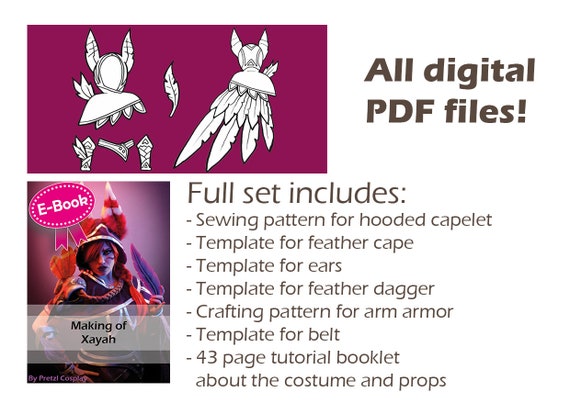 Foam Antlers Patternset and Tutorial E-book Collection by Pretzl Cosplay  PDF 