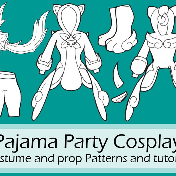 Pajama party Soraka cosplay and prop patterns and tutorial by Pretzl Cosplay - PDF