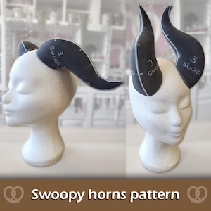 Modello per realizzare corna sinuose di Pretzl Cosplay - PDF