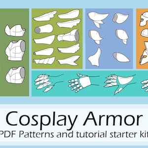 New cosplay crafting pattern set for EVA foam helmet - Pretzl Cosplay