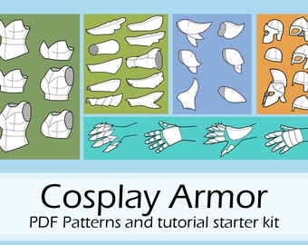 Cosplay foam armor pattern starter kit by Pretzl Cosplay - PDF