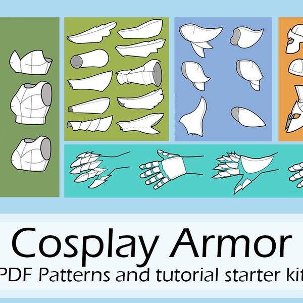 Cosplay Schaumstoff Rüstung Schnittmuster Starterkit von Pretzl Cosplay - PDF