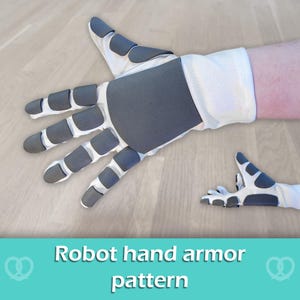 Foam/Worbla Robot hand and finger armor pattern by Pretzl Cosplay - PDF