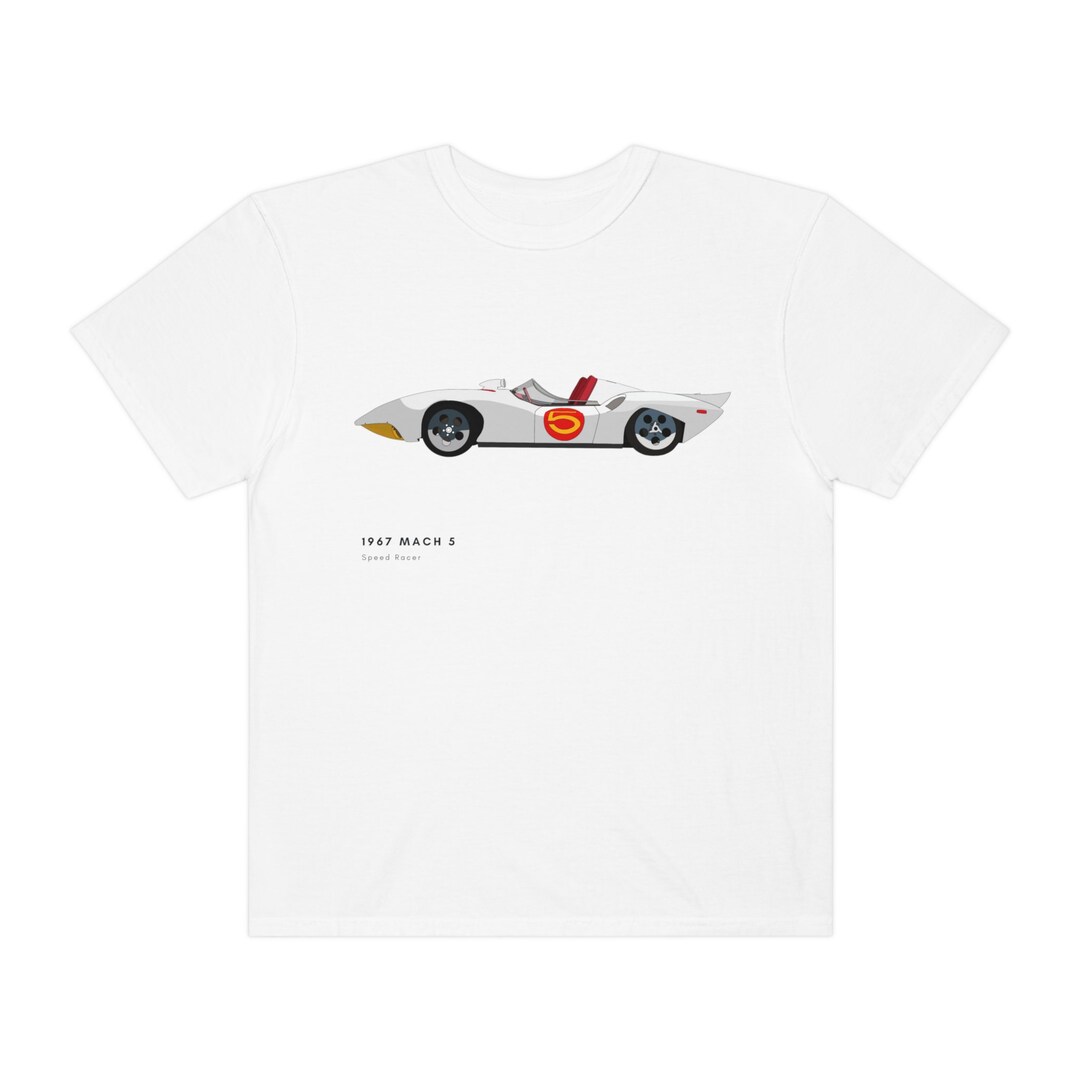 mach-5-speed-racer-retro-car-t-shirt-unisex-etsy
