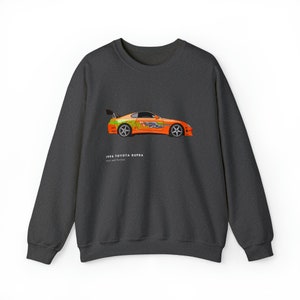 1994 Toyota Supra Fast and Furious Car Sweatshirt Unisex