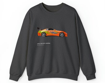 1994 Toyota Supra Fast and Furious Car Sweatshirt Unisex