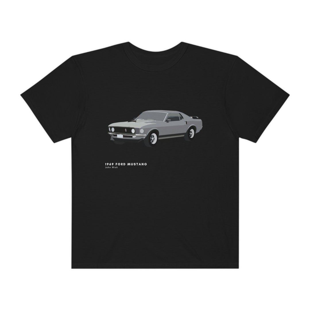 1969 Ford Mustang John Wick Car T-shirt Unisex - Etsy