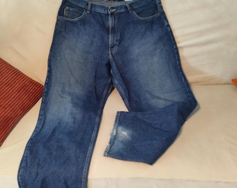 Vintage TIMBERLAND Y2K Jeans Baggy WIDE Leg 90s Skater 38x30 Hip-Hop Grunge 1992