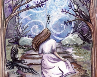 The Seven Ravens- Grimm's Fairytale Art Print