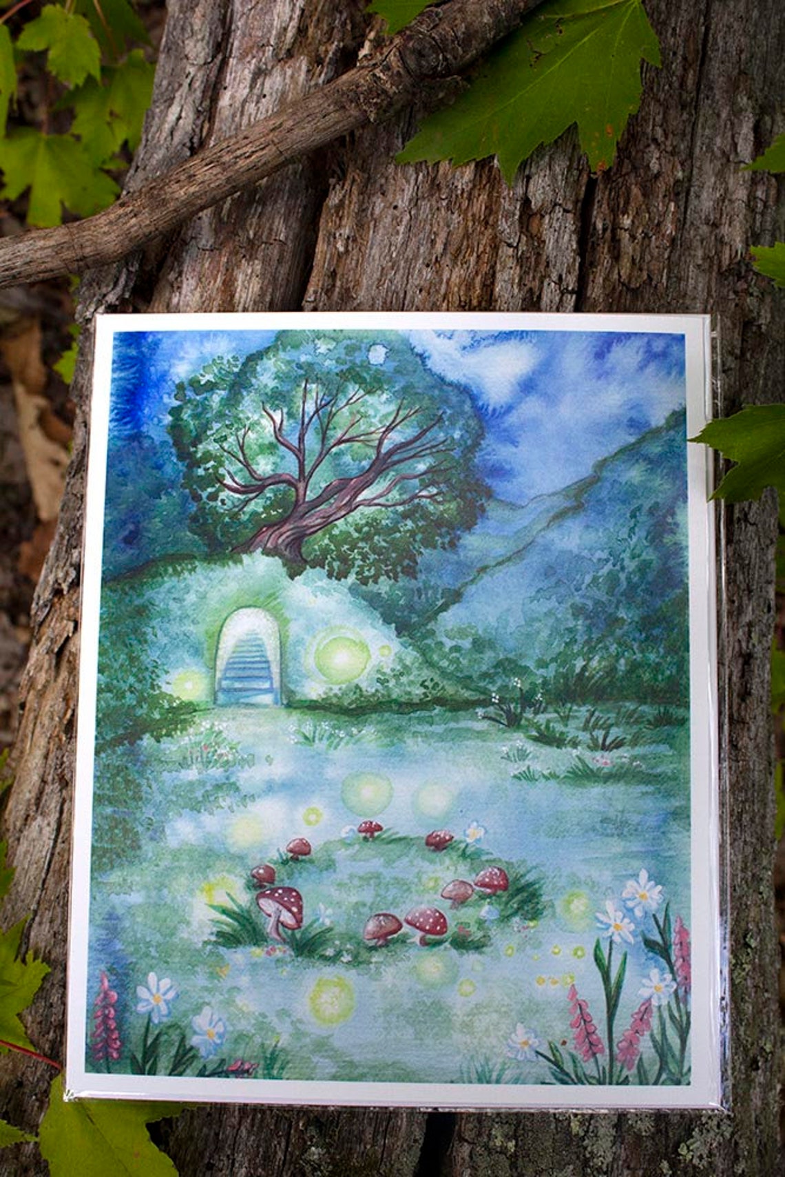 Fairy Ring Watercolor Art Print Faerie Art Etsy