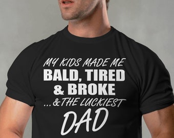 Lucky Dad Graphic Tee, Father's Day Gift