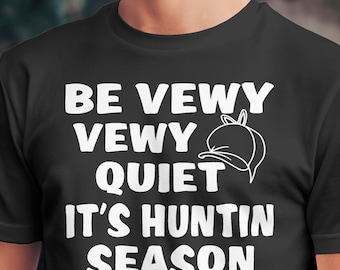 Funny Elmer Fudd Hunting Season T-Shirt, Retro Cartoon Hunter Gift