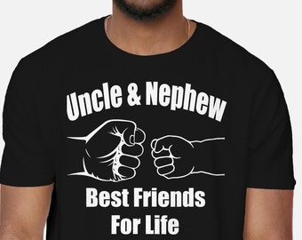 Uncle Nephew Friends T-Shirt, Matching Family Tee