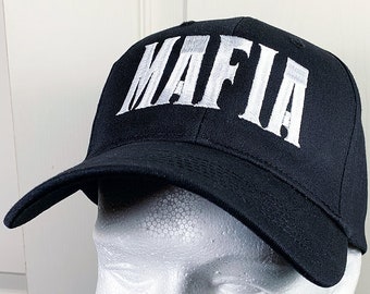 Mafia Embroidered Baseball Cap, Mobster Gangster Movie Fan Gift