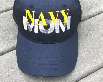 Navy Mom Embroidered Baseball Cap, United States Armed Forces
