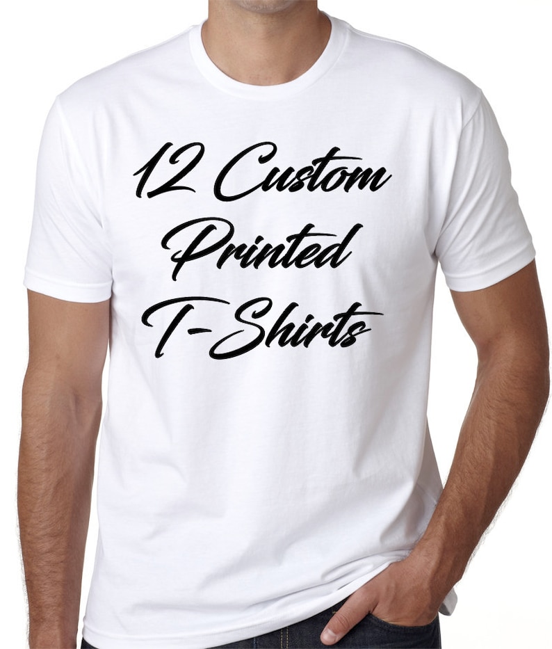 12 Custom Screen Printed T-Shirts bulk orders wholesale | Etsy