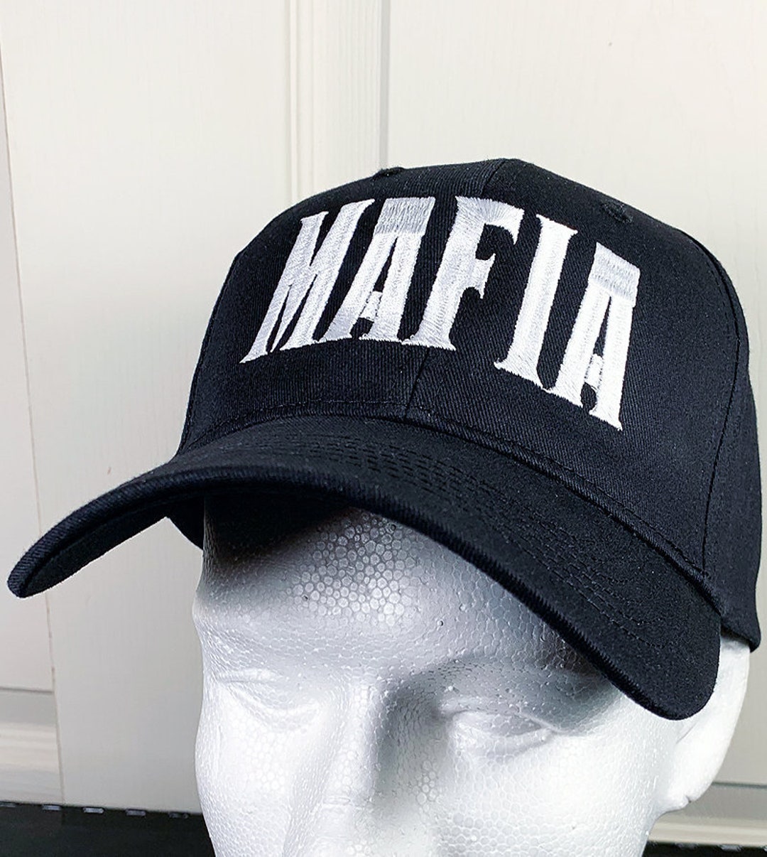 Mafia Embroidered Baseball Cap, Mobster, Gangster, Gift Idea, the