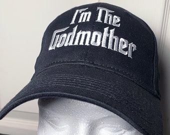 Embroidered Godmother Cap, Mafia Theme Gift