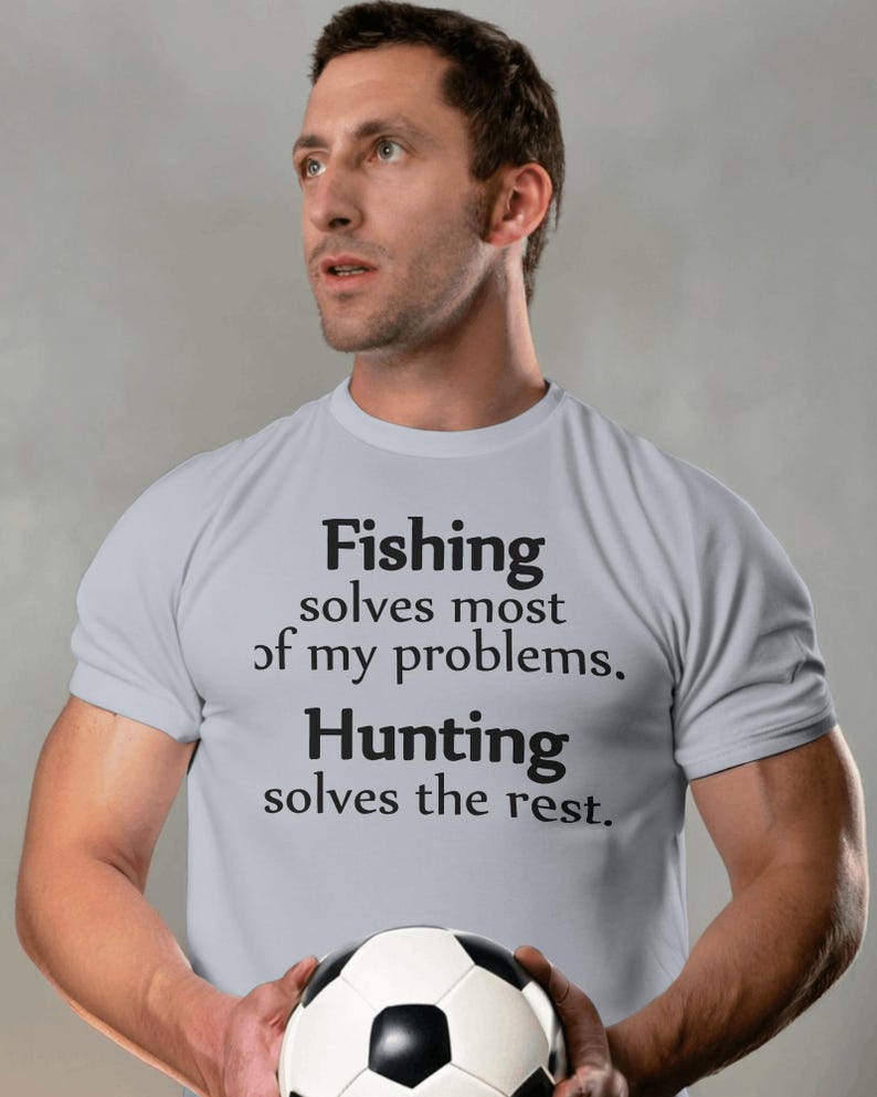 Fishing and Hunting Shirt, My Happy Places, Peace and Quiet, Short