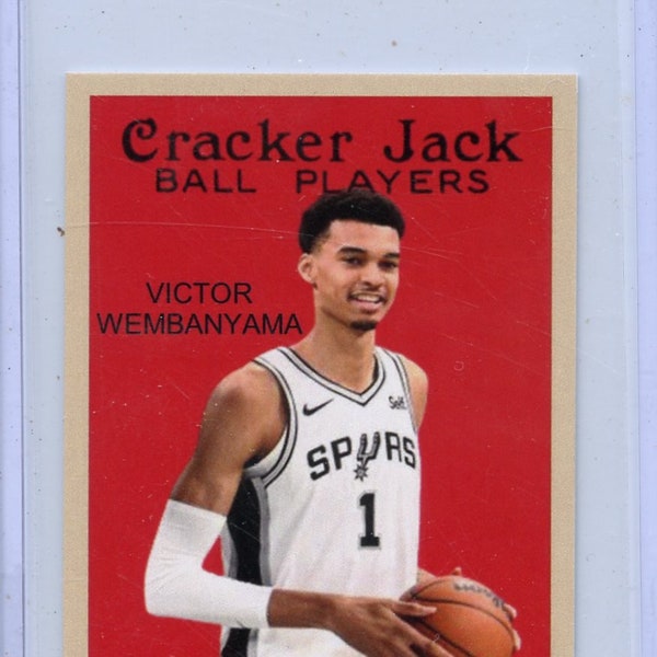 Victor Wembanyama - Spurs - 2023 Cracker Jack Basketball ***Rookie*** Card