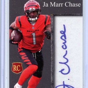 JAMARR CHASE 2021 Inkredible Ink facsimile signature Rookie Card