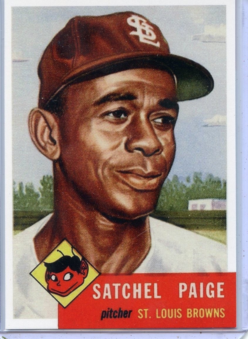 1953 Topps Satchel Paige Reprint Card 