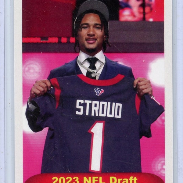 C.J. Stroud # 2 Draft Pick Texans Card - J857