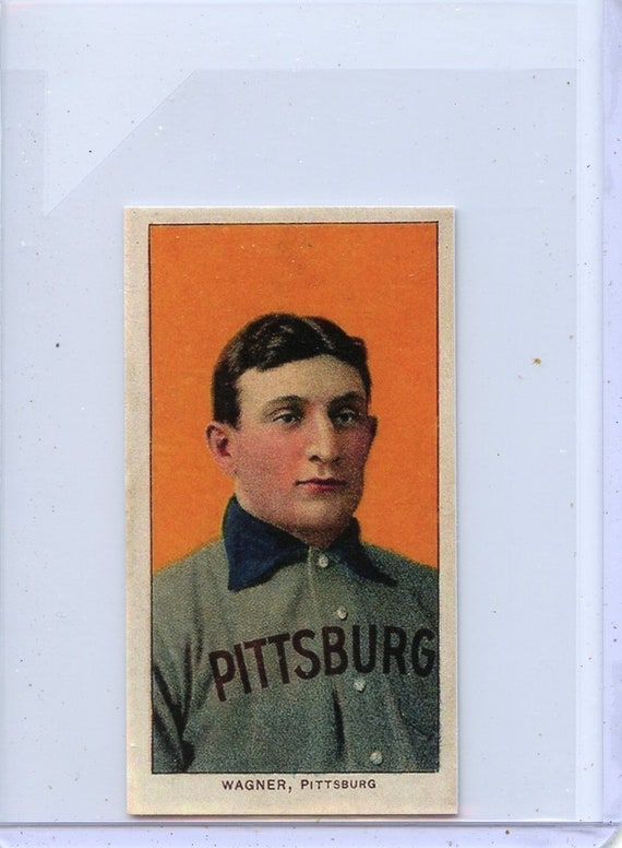 1909 T206 Honus Wagner With Autographed Back Reprint Card 