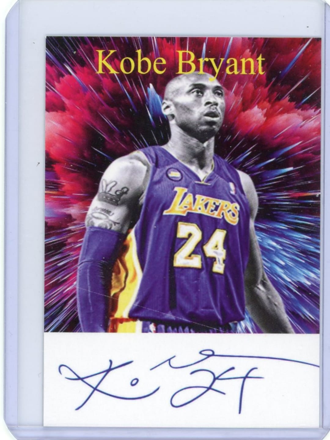Kobe Bryant Los Angeles Lakers White Jersey Photo Limited Signature Edition  Custom Frame