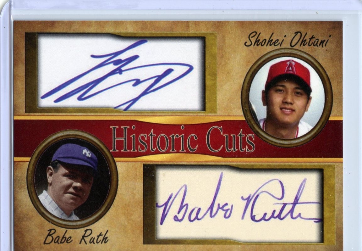 2018 Limited Edition ROOKIE Card SHOHEI OHTANI with Babe Ruth