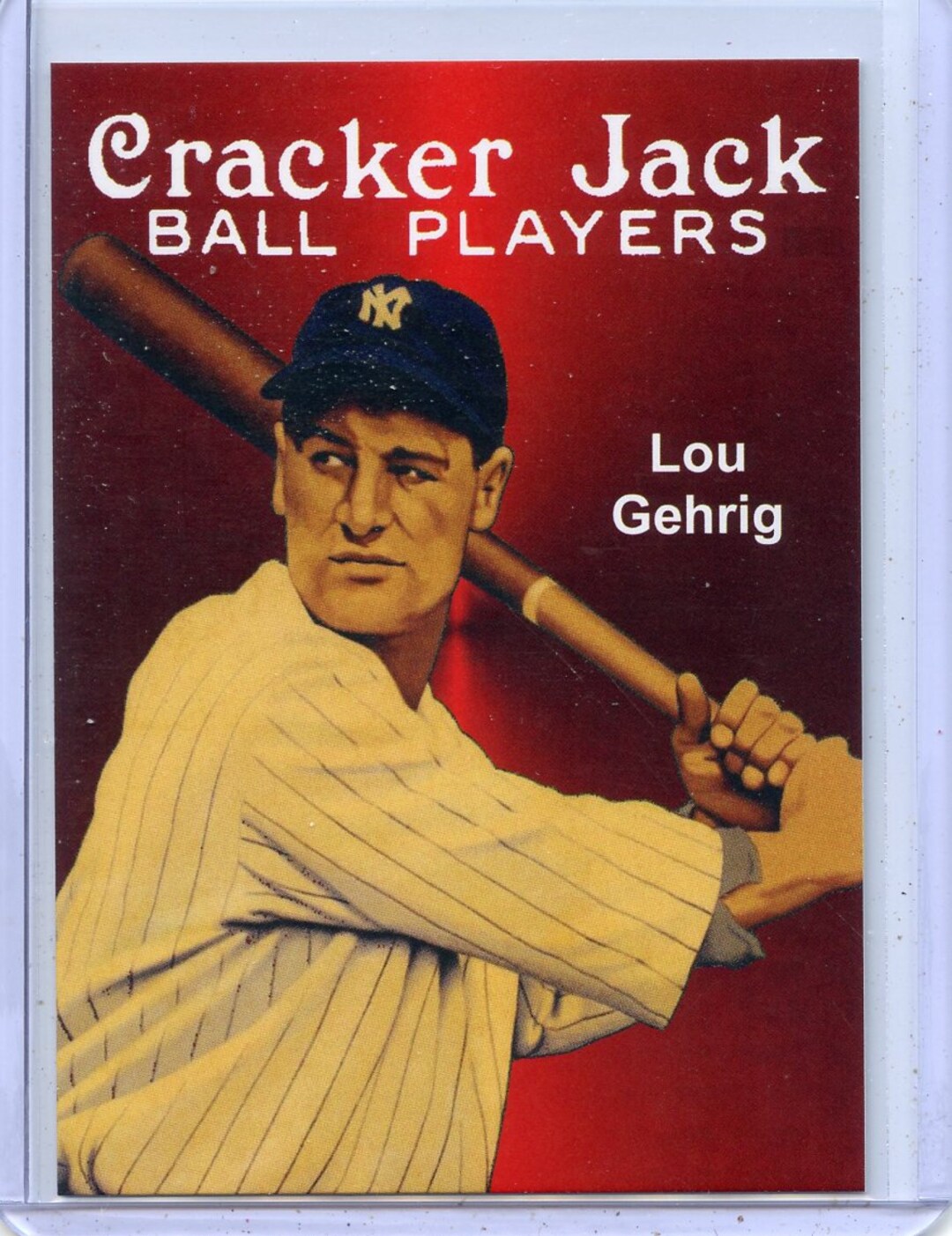 Lou Gehrig Yankees Cracker Jack Baseball Card Etsy