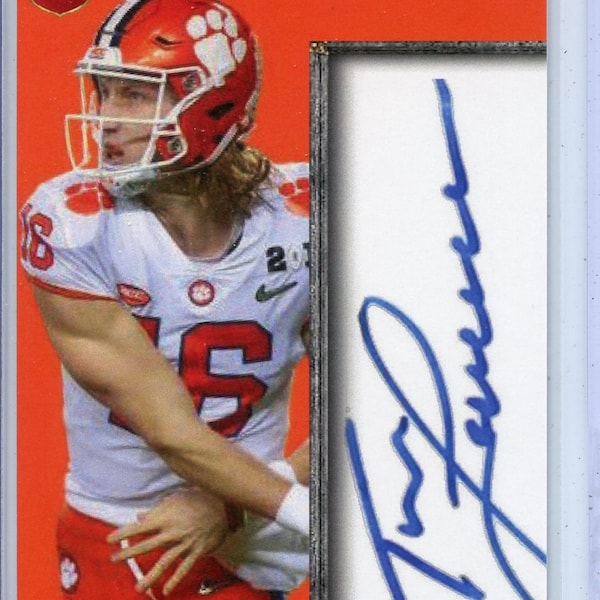 Trevor Lawrence- Clemson - inkredible ink facsimile autographed card