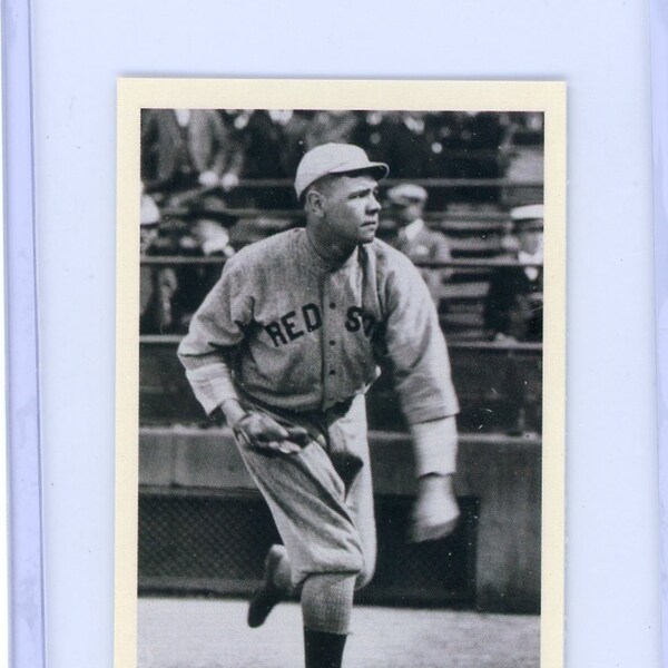 Babe Ruth Autograph Card Etsy