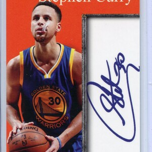 steph curry golden state warriors inkredible ink facsimile autographed card image 1