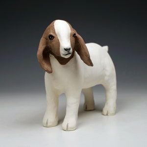 SCHLEICH Boer He-Capra (Billy) - Statuetta Animale Da Collezione - Vintage Rara, Dipinta A Mano - 3