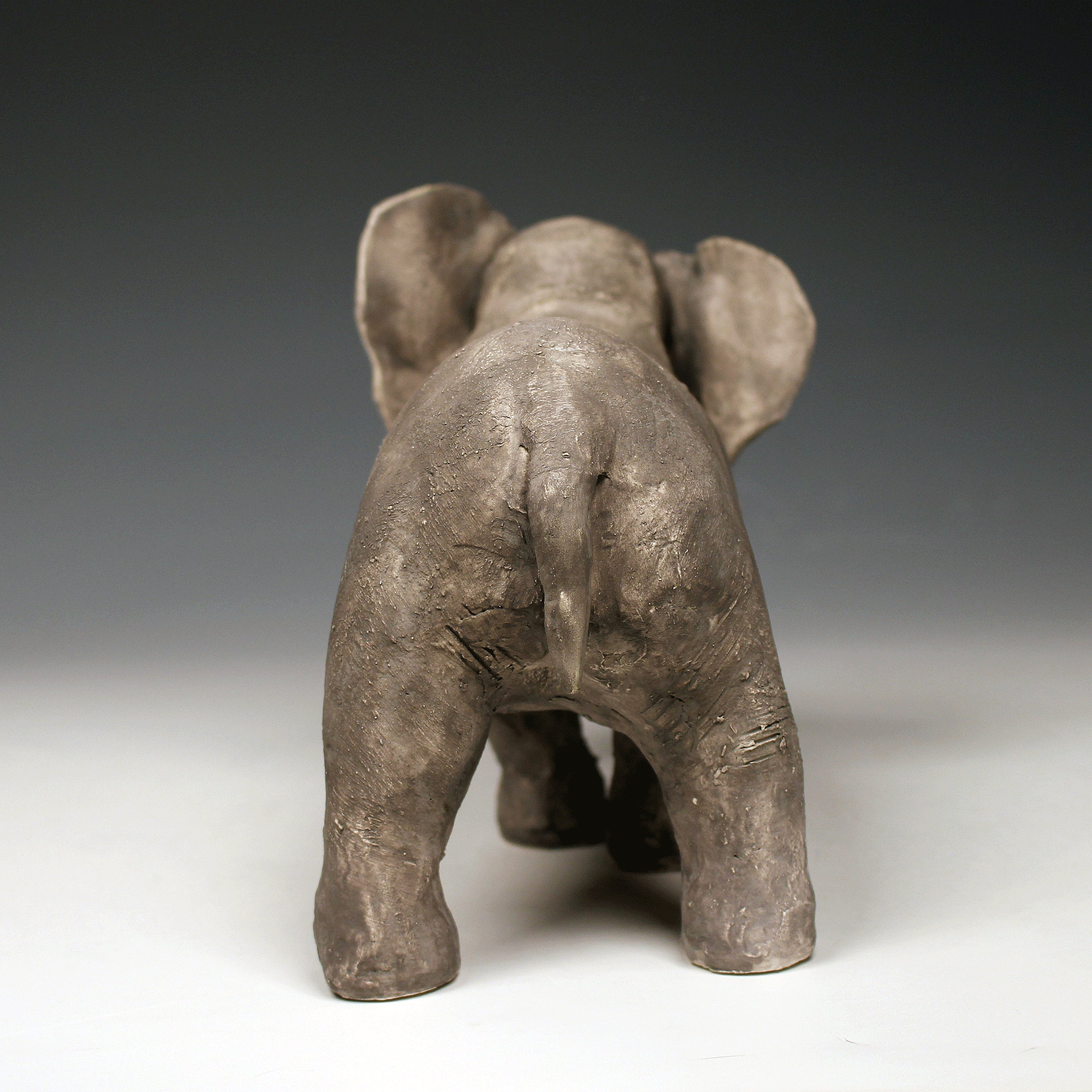 Ceramic Baby Elephant Sculpture Etsy