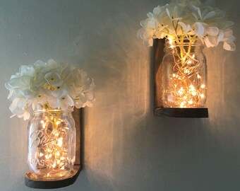 Mason Jar Wall Decor Etsy