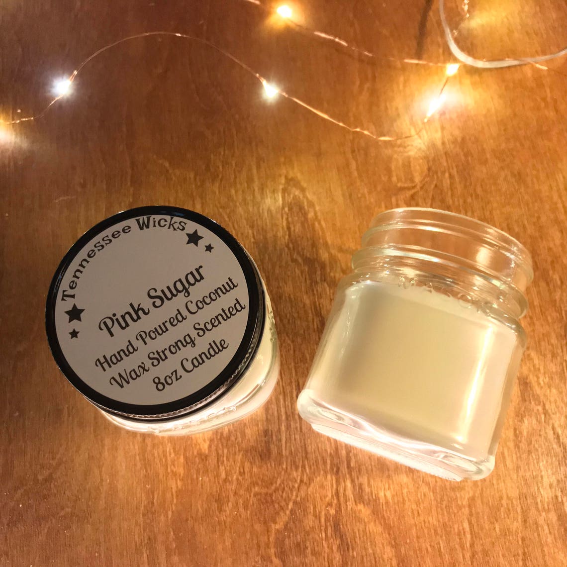 Pink Sugar Scented Candle Pink Sugar Coconut Wax Candle Etsy