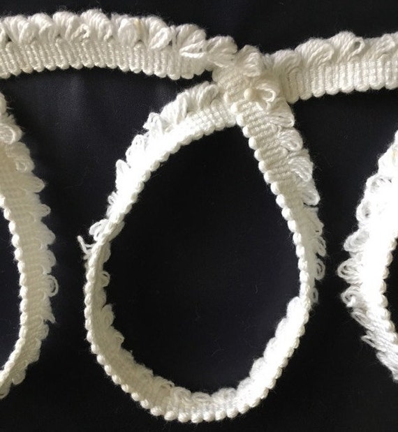 White Loop Fringe Decorative Trim 1080 Etsy