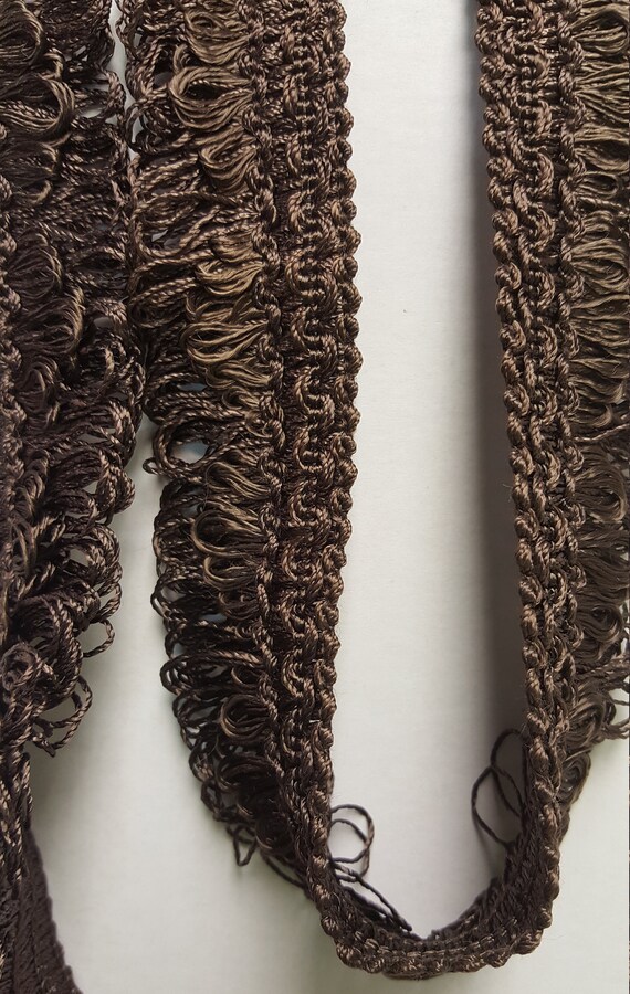 Espresso Loop Fringe Decorative Trim 1079 Etsy