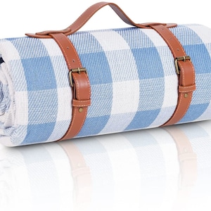 Engraved Large 80''x80'' Waterproof Picnic Blanket - Perfect for Park and Beach, Grass / Water Resistant - Beach Blanket / Picnic Blankets